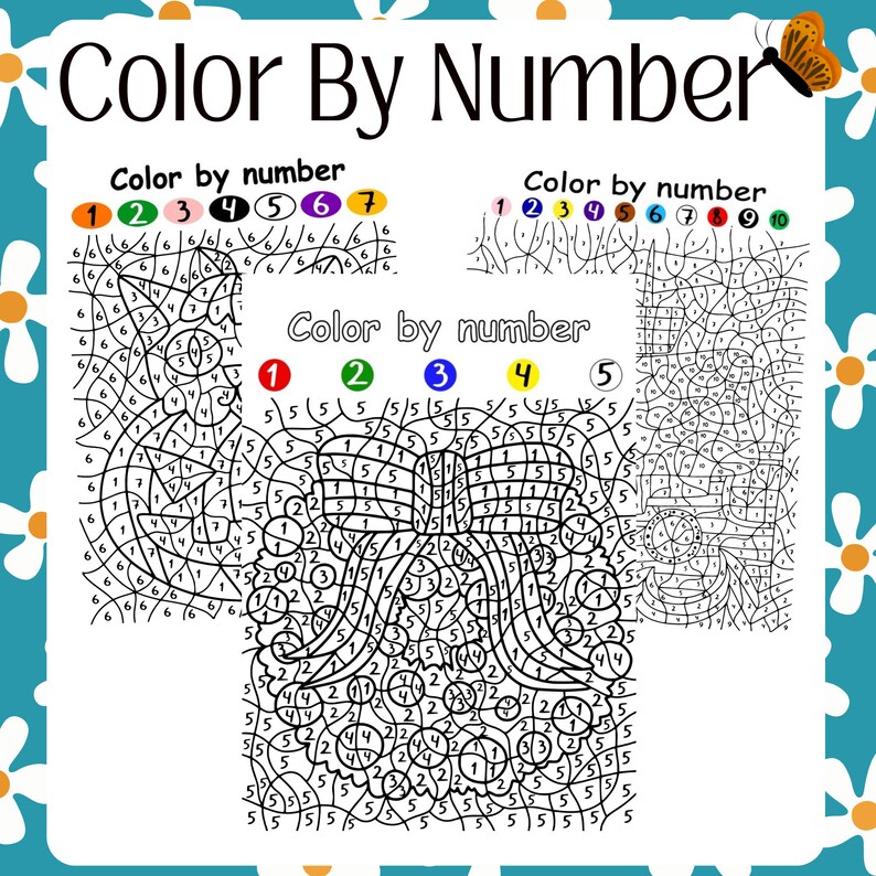 Color by Number digital Download coloring - Il 794xN.4968456047 Omdj 