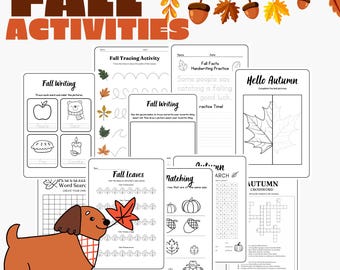 Fall Activity Pack | Preschool & Kindergarten Worksheets (PDF)