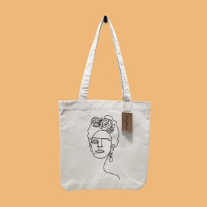 Tote bag feminist Frida Khalo