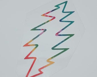 13 Point Lightning Bolt OutlineDecal (Small)