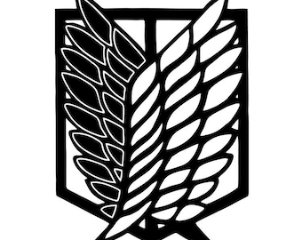 Wings of freedom anime decal