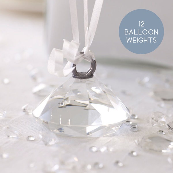 Luxus Glasballon Gewicht Diamant Kristall Gem Bling Stil Verlobung Hochzeit Baby Shower