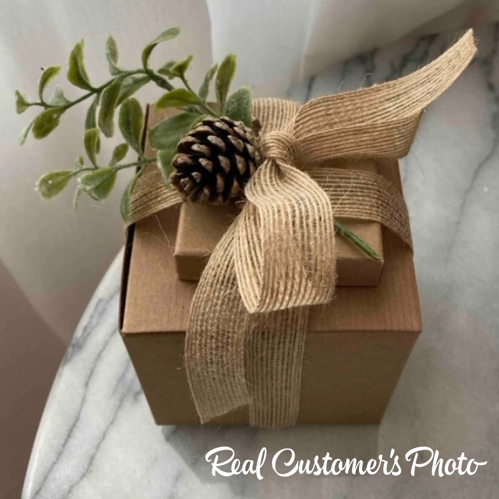 2 cm breed rustiek jute natuurlijk lint Cadeauverpakking/bruiloft/bloemisterij - per meter - België