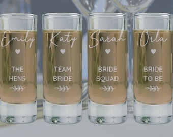 Personalised Engraved Shot Glass Hen Night Bachelorette Party Gift - MULTIBUY DISCOUNTS