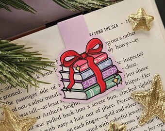 Books and Bows | Glossy Magnetic Bookmark | Cute Bookish Reading Accessories