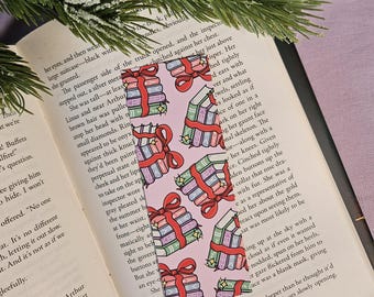 Books and Bows | Double-Sided Bookmark | Cute Bookish Reading Accessories