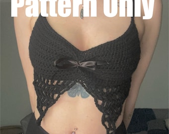 Fairy Grunge Crochet Top PATTERN: Alternative Festival Bra (Digital Download)