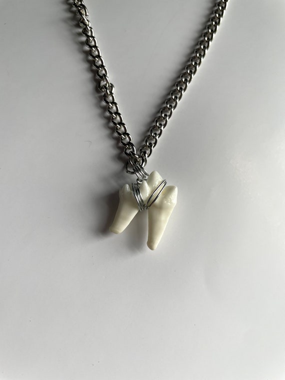 Fox Tooth Necklace real Large Fox Tooth Jewelry Oddities and Etsy