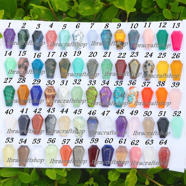 Coffin Gemstone Natural Gemstone Coffin Shape Tablet Cut Flat Bottom 10X7 mm Coffin Shape AAA Quality Gemstone Jewelry Making Loose Coffin