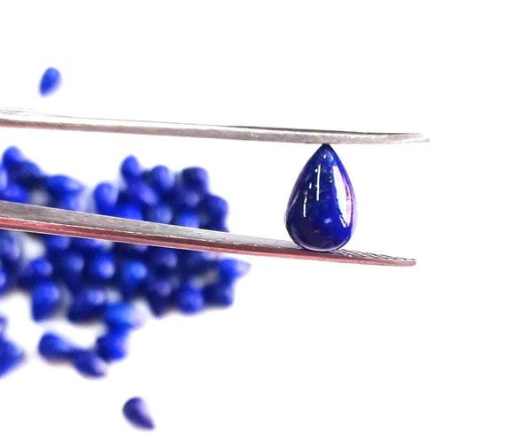 Pietra Preziosa Lapislazzuli Naturale Perline A Goccia 8 Mm - Foto 14