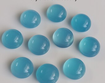 Round Cabochon: Polished Semi Precious Flat Back Stone for Jewelry