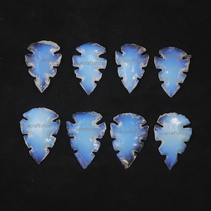 Opalite Arrowhead Crescent Arrowhead Approx. 50X22 mm Arrowhead Opalite Arrowhead Loose Gemstone Arrowhead Jewelry Making Loose Gemstone