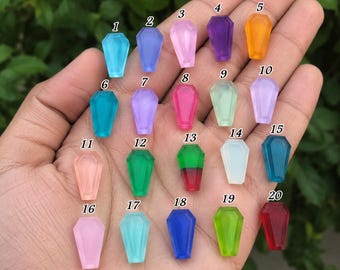 Kist paar hydrokwarts edelstenen: 10 x 7 mm en 17 x 10 mm, tabletvorm