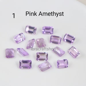 Mix Hydro Gemstone Octagon Shape 4X6MM 5x7 6x8 7x9 8x10 10x12 10x14 12x16 13x18 15x20 16x22 18x25MMSize Faceted Gemstone for jewelry making