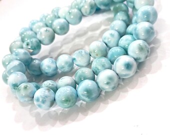 Ronde AAA larimar-kralen