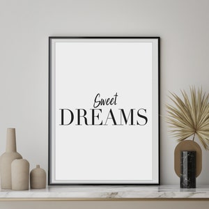 Sweet Dreams, Bedroom wall art