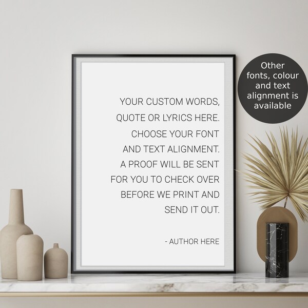 Quote Wall Print Etsy