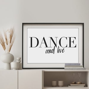 Dance print, wall art, dancer print