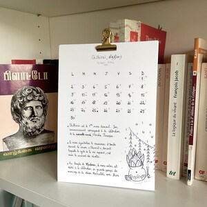 Calendrier tamoul biculturel, tamil calender french version. Diasporic tamil calender image 1