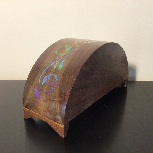 Multi-color Walnut Trinket Bandsaw Box main image 1