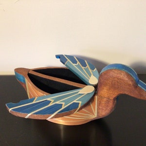 Straw Marquetry Duck Bandsaw Box