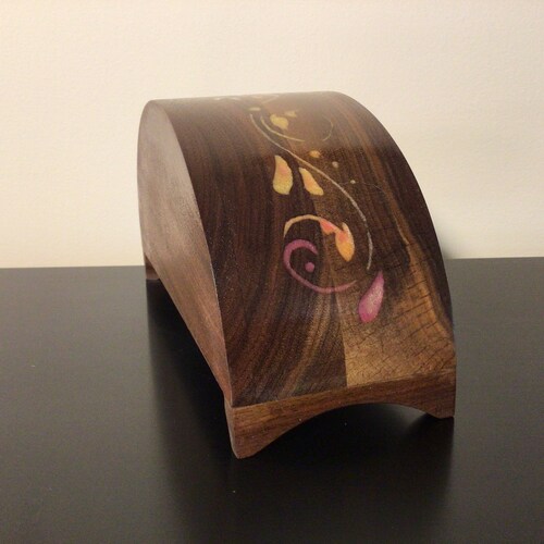 Multi-color Walnut Trinket Bandsaw Box main image 4