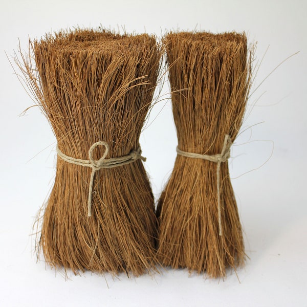 Coco fibre - 19cm/7.5inch - brush fibre, broom making, crafting, model making thatch, coconut, eco cleaning, handmade brushes, thatching