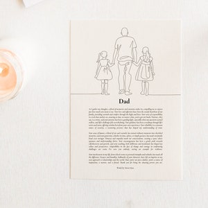 Una carta a papá, regalo de papá, regalo de Navidad de papá, regalo para papá, regalo de cumpleaños de papá, regalo de agradecimiento de papá, regalo personalizado de papá, regalo de padre