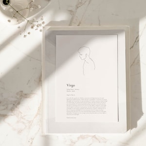 He is Virgo Print.. Virgo Gift, Astrology Print, Custom Star Sign Print, Star Sign Wall Art Boho, Virgo Poster, Virgo Gift For Him