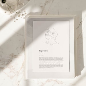 On jest Strzelcem Wydruk. Prezent Strzelca, Wydruk Astrologiczny, Wydruk Znaku Zodiakalnego, Sztuka Ścienna Znaku Zodiakalnego, Plakat Strzelca, Strzelec Dla Niego.