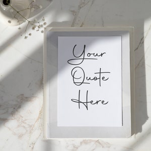 Your Custom Quote / Custom Quote Print / Custom Text Print / Custom Quote / Custom Wall Art / Quote Wall Art / Personalised Quote