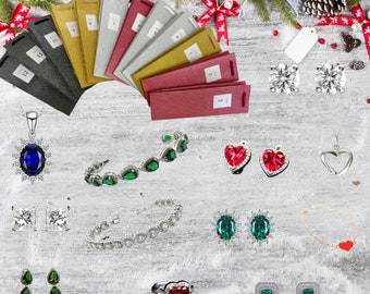 Jewellery Advent Calendar 2023 12 Surprises with Necklace Earrings Bracelet Ring