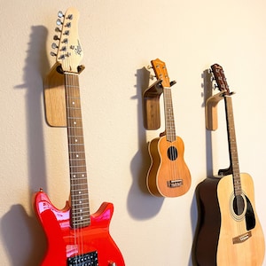 Wall Hanger for Guitar, Ukulele, and Banjo Display Your Instruments with Elegance Accommodates Instrument Necks up to 50mm 2 inches image 6