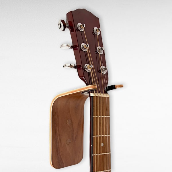 Colgador de pared para guitarra, ukelele y banjo - Exhiba sus instrumentos con elegancia - Se adapta a mástiles de instrumentos de hasta 50 mm (2 pulgadas)