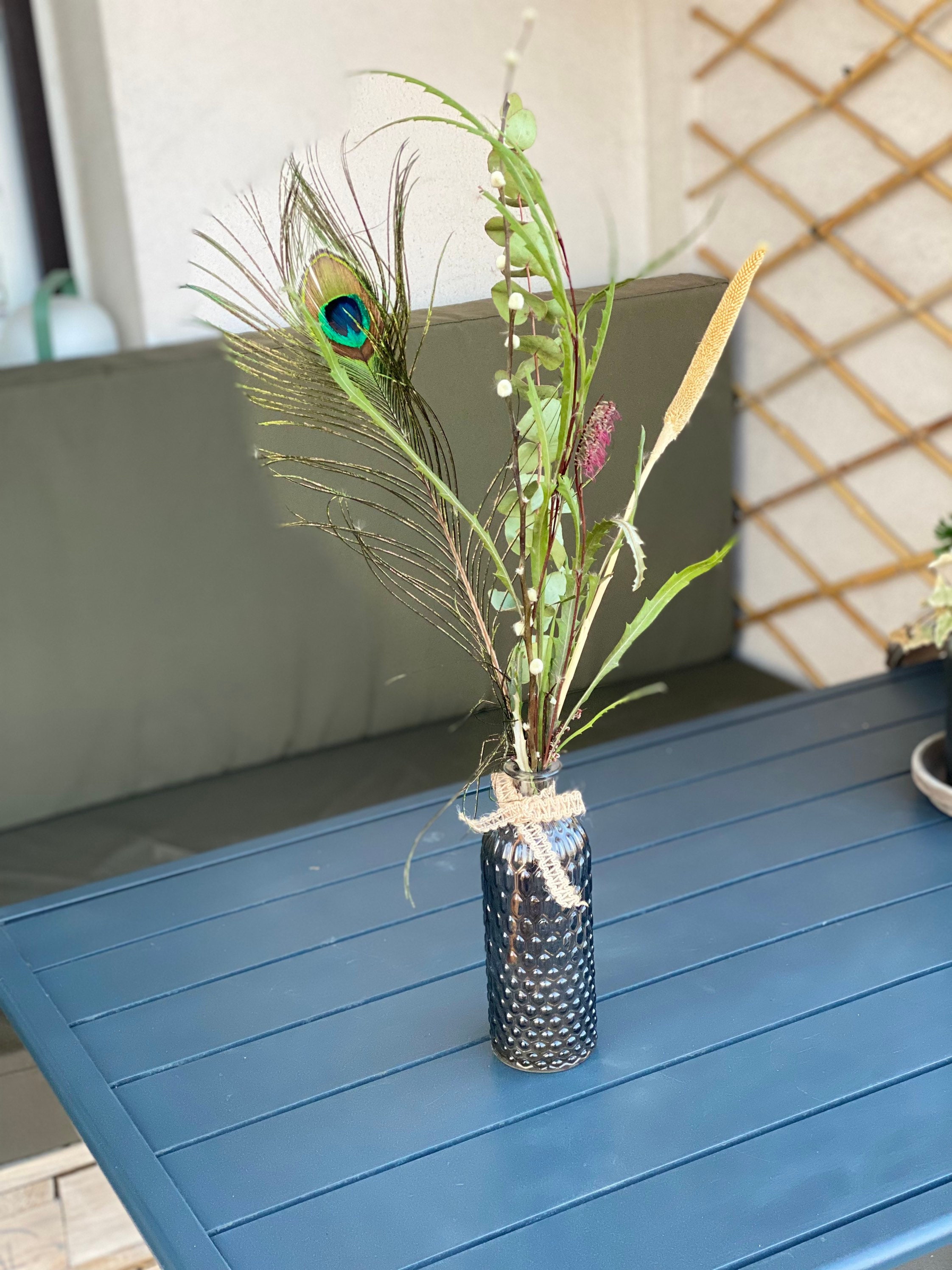 Fleurs Séchées et Soliflore en Verre