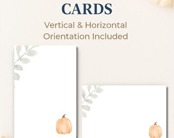 Tarjetas de consejos para baby shower de calabaza, tarjetas de notas sin renglones de 4x6, juego de baby shower de otoño (vertical y horizontal), imprimible "Cosecha tu sabiduría"