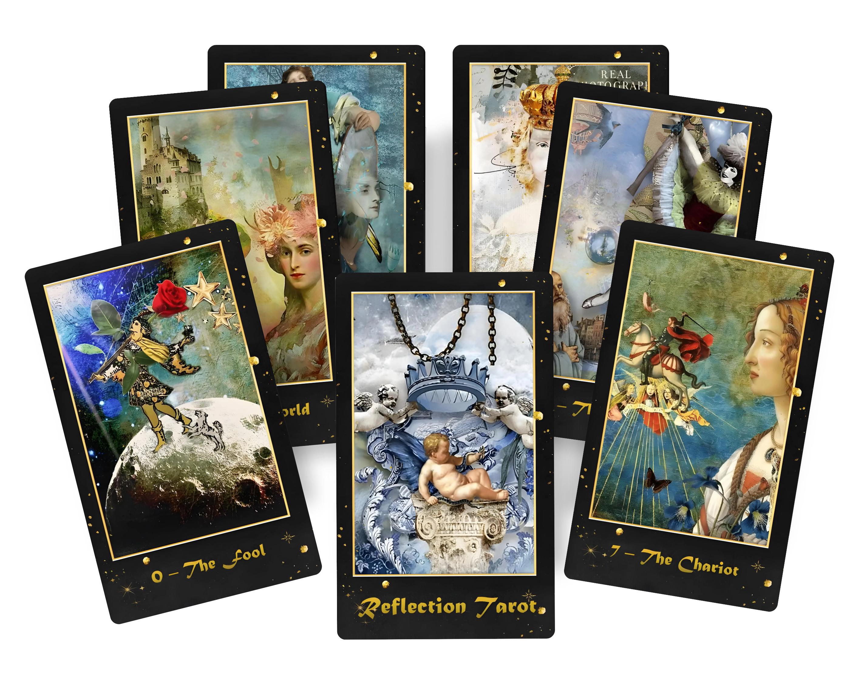 Reflections Tarot deck. Fantasy surrealism tarot