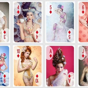 Cartes de poker et de bridge tendance. Cartes à jouer