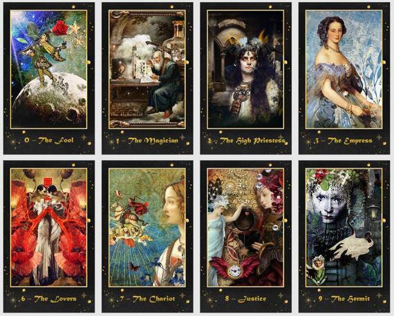 Reflections Tarot Deck. Fantasy Surrealism Tarot - Etsy