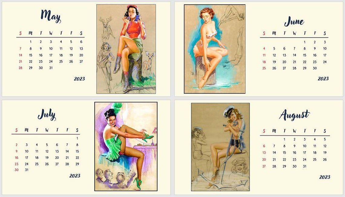 Pin up Girls Calendar 2023 - Etsy UK