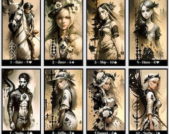 Pont Lenormand du Royaume de la Lumière. Cartes Lenormand mystère