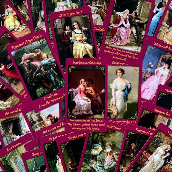 Romanze Engel Orakel Deck. Liebes Orakel Weissagungen