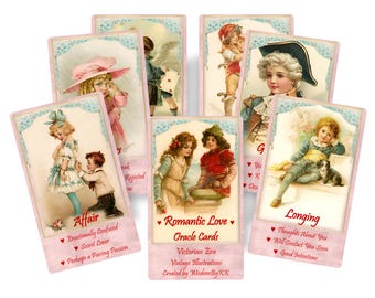 Romantic Love oracle deck. Vintage Love oracle predictions