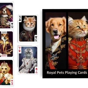 Cartes de poker et de bridge Royal Pets. Cartes à jouer