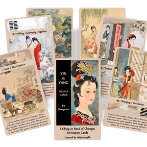 Jeu de cartes oracle Yin Yang. Cartes Oracle du I-Ching