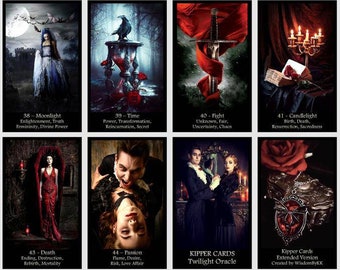 Twilight Kipper oracle deck. Vampire Kipper cards