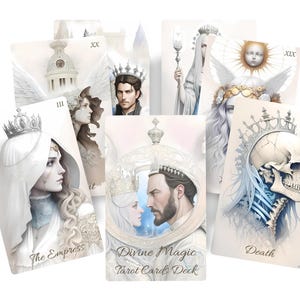 Goddelijk magisch tarotdeck. Renaissance-fantasietarot