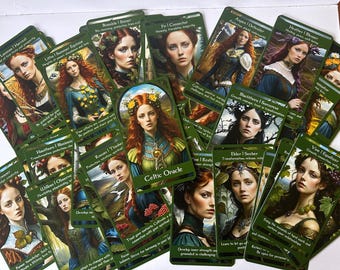 Celtic oracle cards deck. Ogham Tree oracle. Celtic Sabbath oracle