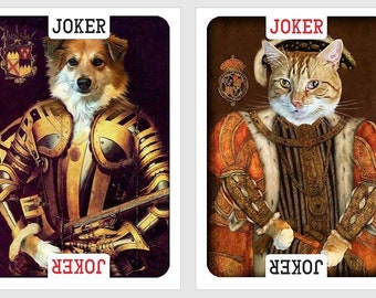 Cartes Royal Pets Poker et Bridge. Jouer aux cartes