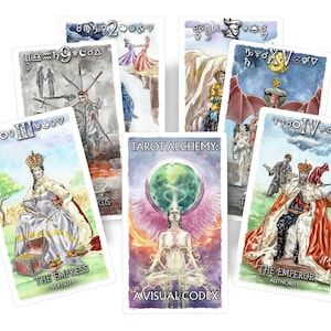 Tarot Alchemie: Ein visueller Codex . 78 Tarotkarten mit 9 Ersatzkarten